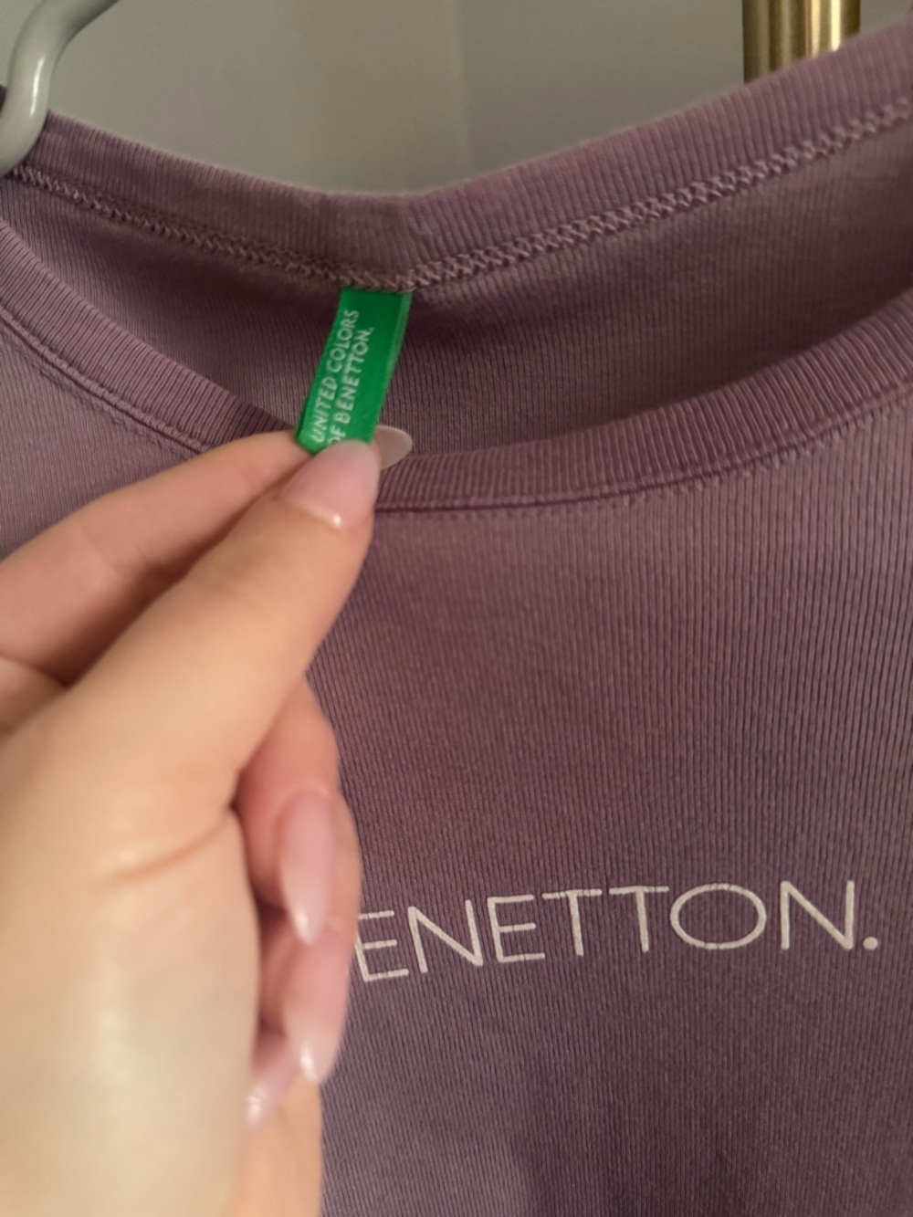 United Colors Of Benetton Mauve Long-Sleeve Crewneck Tee - Picture 2 of 2